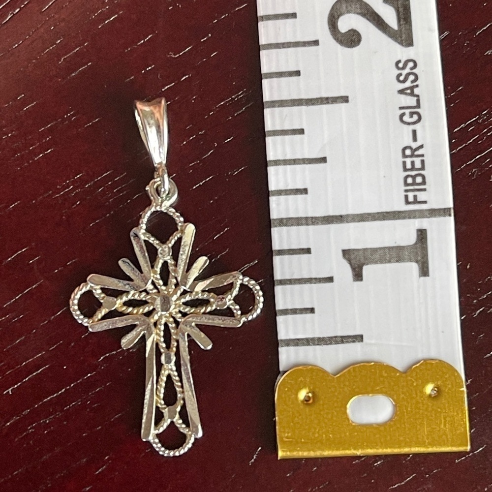 Silver Cross Pendant - Picture 2 of 3